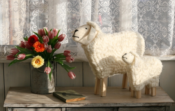 Veľkonočné dekorácie - ovce väčšie