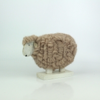 Veľkonočné dekorácie ovce z vlny béžová 25cm