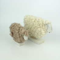 Veľkonočné dekorácie ovce z vlny biela 25 cm