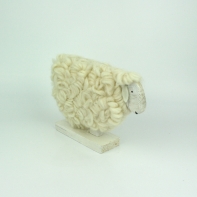 Veľkonočné dekorácie ovce z vlny biela 25 cm