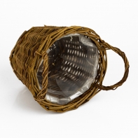 Veľkonočná dekorácia prútený kôš 16x12cm