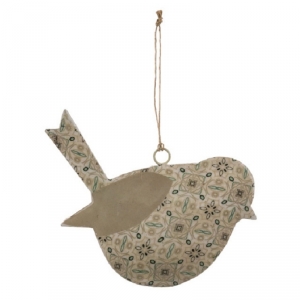 Veľkonočná dekorácia vtáčik s ornamentami 11,5x8,5x1cm