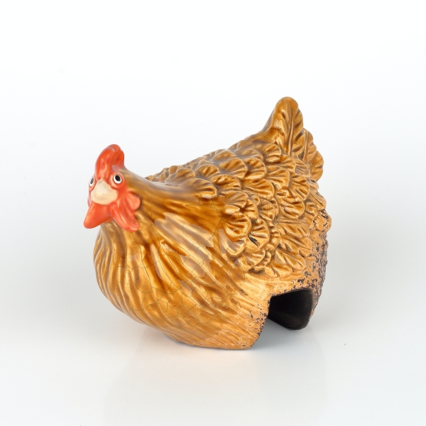 Veľkonočná dekorácia sliepka svetlo hnedá