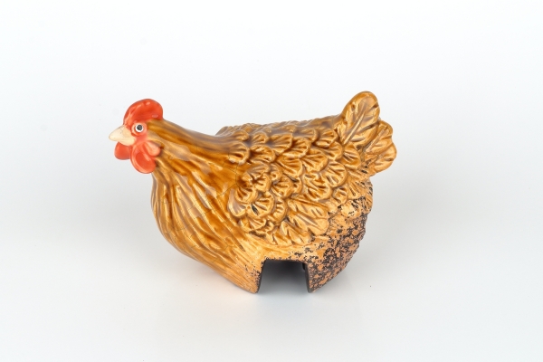 Veľkonočná dekorácia sliepka svetlo hnedá