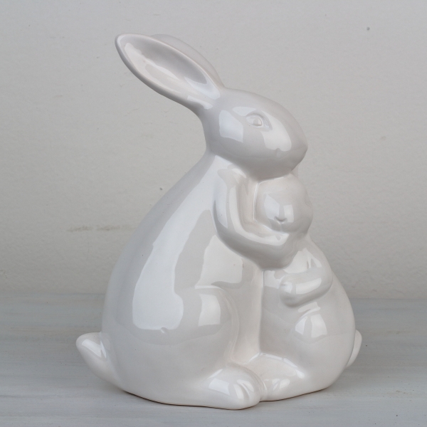 Veľkonočná dekorácie zajačie pár 19cm