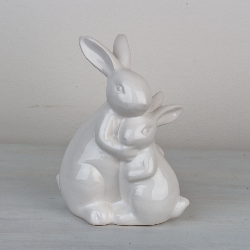 Veľkonočná dekorácie zajačie pár 19cm