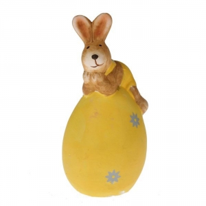 Veľkonočné dekorácie zajac s vajíčkom 17cm