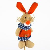 Veľkonočná dekorácia zajac v nohaviciach zapichovací