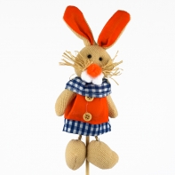Veľkonočná dekorácia zajac v nohaviciach zapichovací