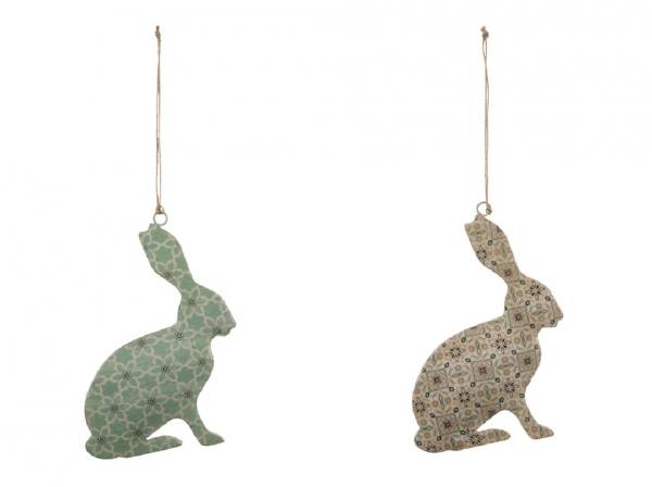 Veľkonočná dekorácia zajačik 8x11,5x1cm