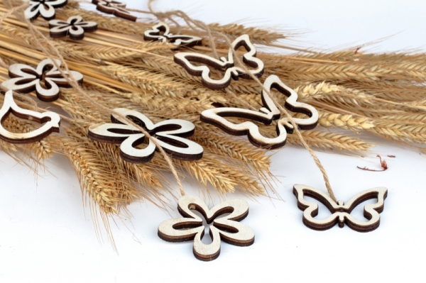 Veľkonočné dekorácie záves motýľ