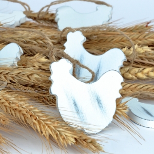 Veľkonočné dekorácie závesný kohút 12ks