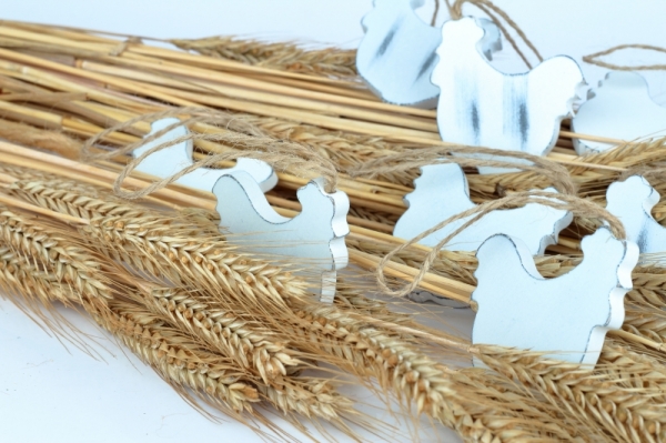 Veľkonočné dekorácie závesný kohút 12ks