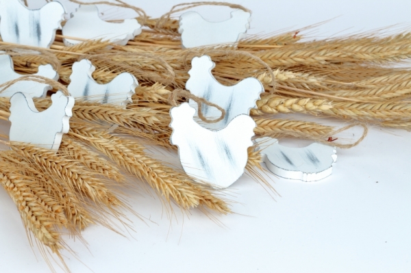 Veľkonočné dekorácie závesný kohút 12ks