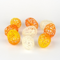 Veľkonočné vajco prútené - žlté 6cm