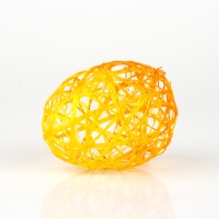 Veľkonočné vajco prútené - žlté 6cm