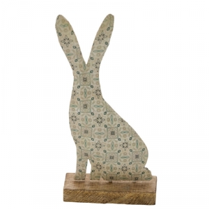 Veľkonočný zajačik s ornamentami 13x32x4cm 
