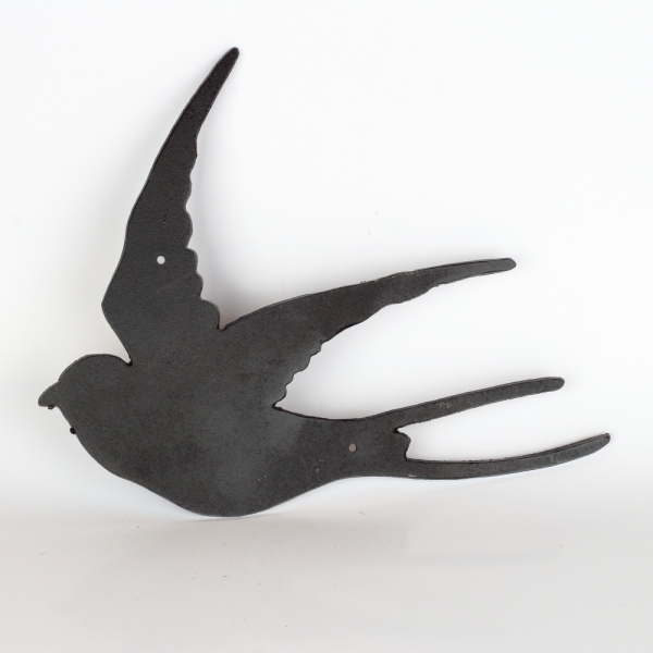 Kovová nástenná dekorácia na stenu letiaci vták typ A 38cm