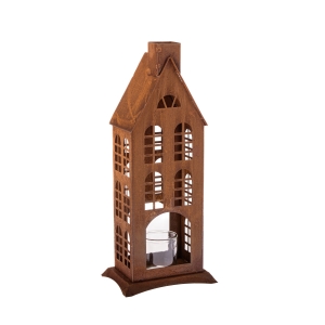 Velká lucerna 50 cm se sklem na svíčku 