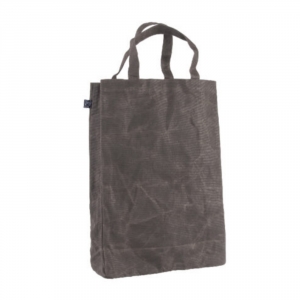 Veľká pevná nákupná taška 30x60cm sivá