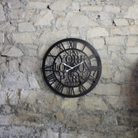 Veľké kovové hodiny TOWN 60cm