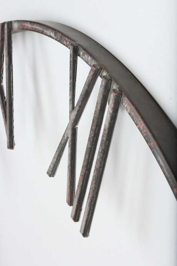 Veľké kovové nástenné hodiny 80cm