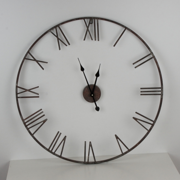 Veľké kovové nástenné hodiny 80cm
