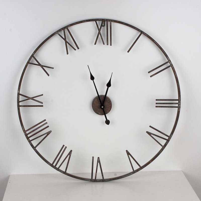 Veľké kovové nástenné hodiny 80cm
