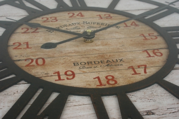 Veľké nástenné hodiny Bordeaux Superieur 58cm