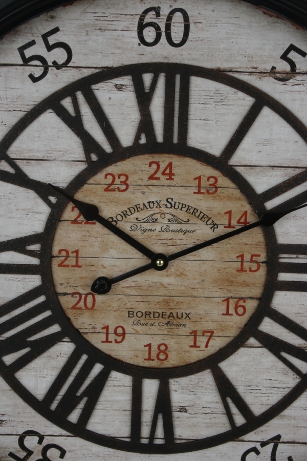 Veľké nástenné hodiny Bordeaux Superieur 58cm