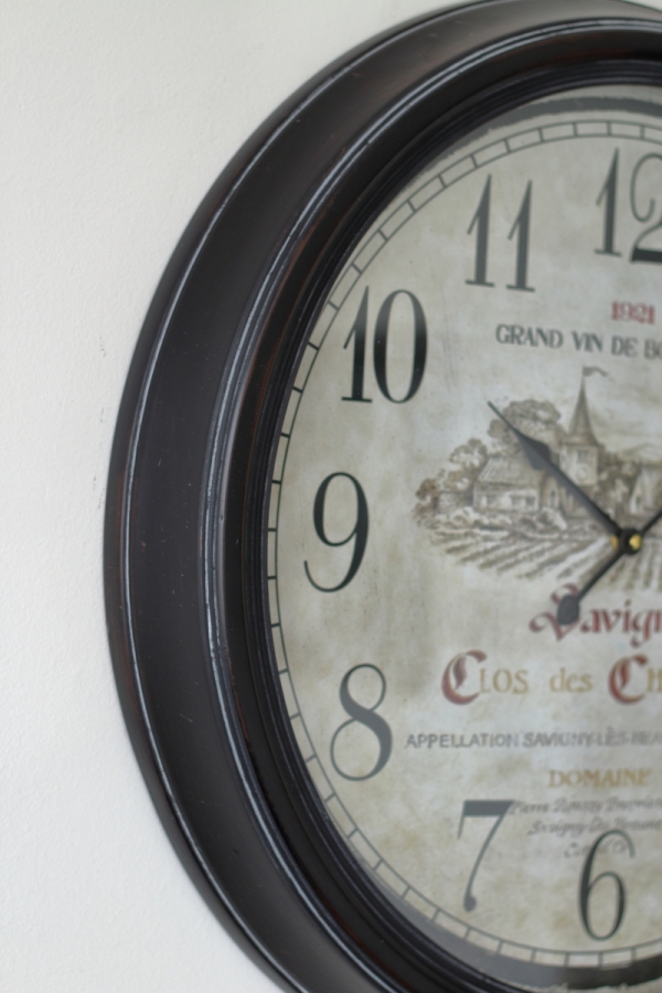 Veľké nástenné hodiny kovové 61cm