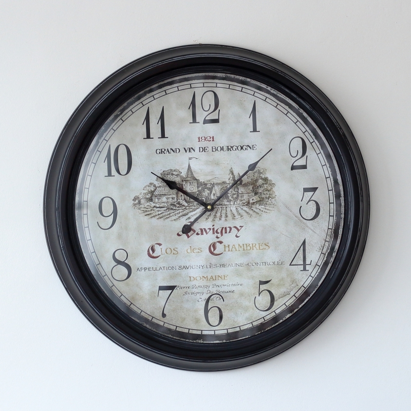 Veľké nástenné hodiny kovové 61cm