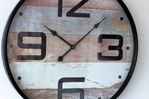 Veľké nástenné hodiny plechové 68cm