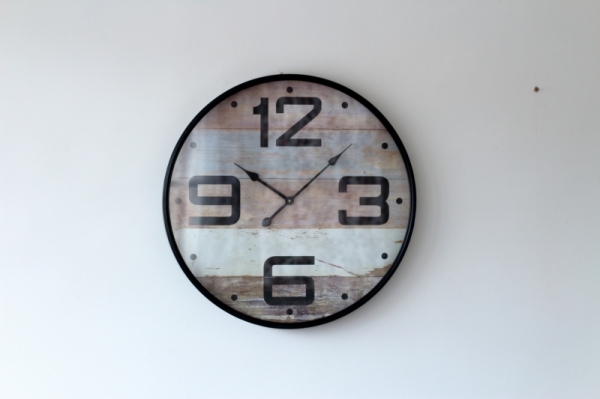 Veľké nástenné hodiny plechové 68cm