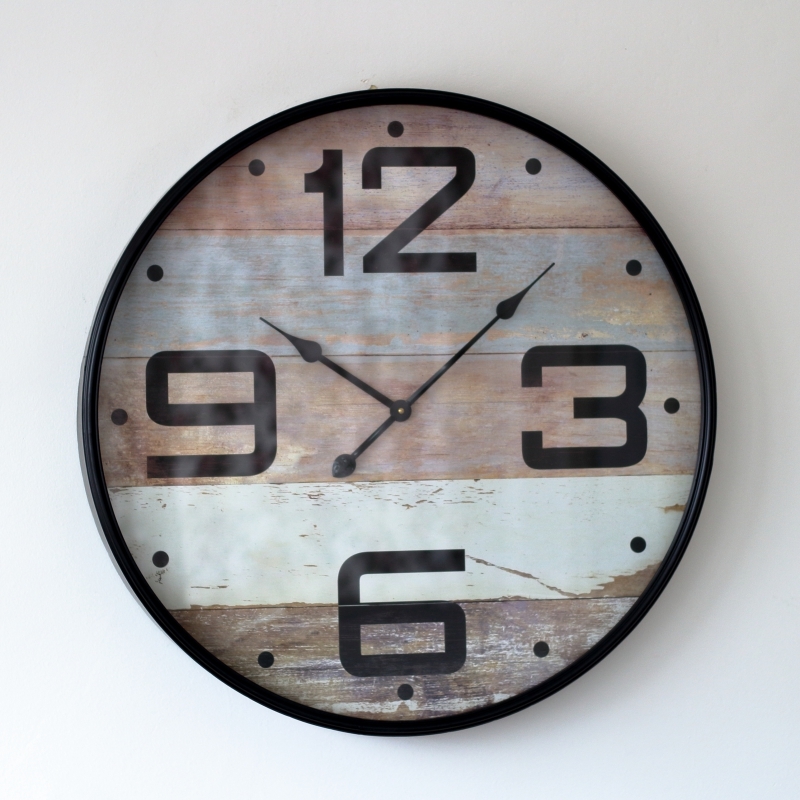 Veľké nástenné hodiny plechové 68cm