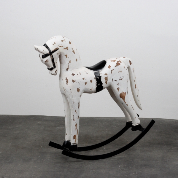 Veľký drevený hojdací kôň 54x13x52cm