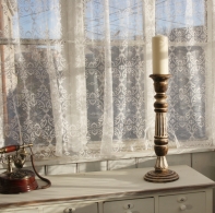 Veľký drevený svietnik na jednu sviečku 51cm