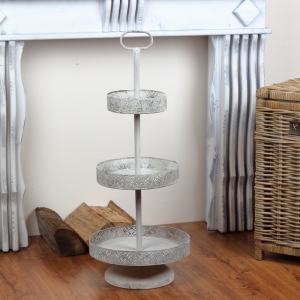 Etažér kovový 3 poschodia 88cm