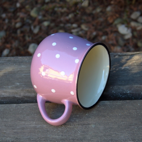 Veľký hrnček vidiecky fialový 770ml