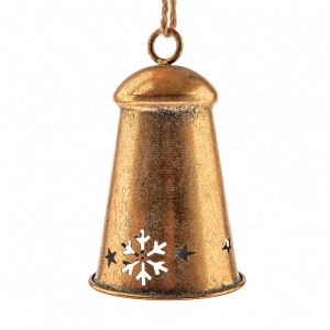 Veľký kovový zvon Bellmore 19,5 cm – retro dekorácia