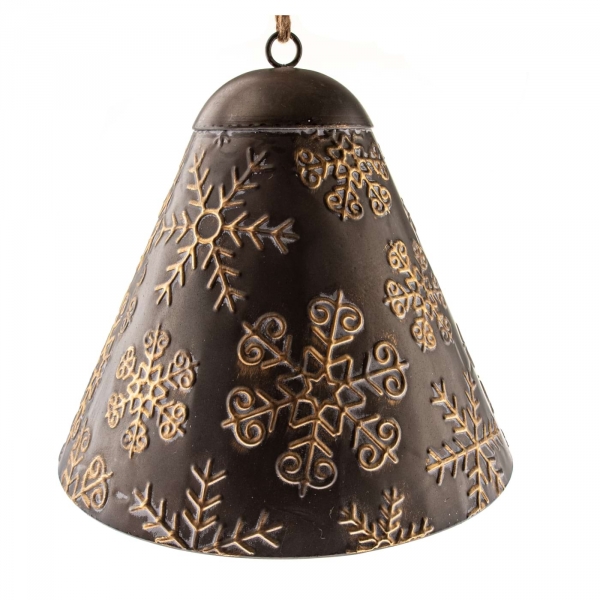 Veľký kovový zvonček 33,5 x 37 x 37 cm