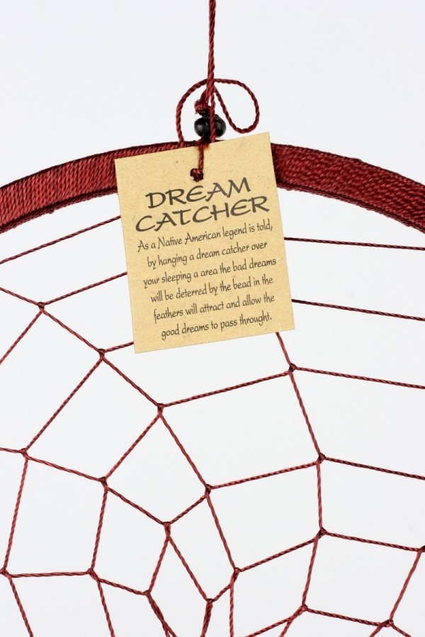 Veľký lapač snov tmavo hnedý 27cm