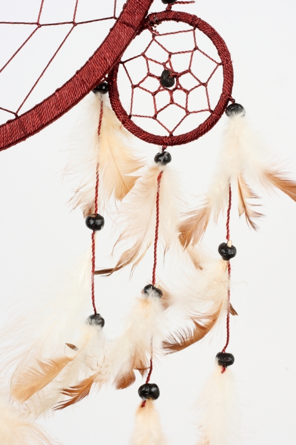 Veľký lapač snov tmavo hnedý 27cm