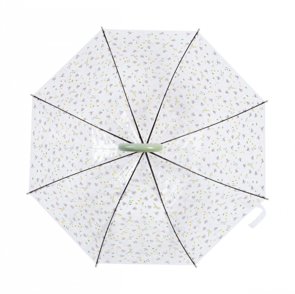 Veľký priehľadný dáždnik sa včielkou 83x83x81,5 cm