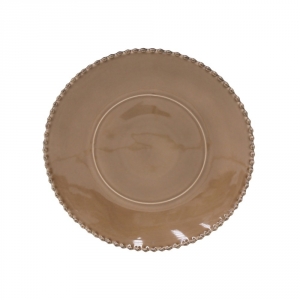 Veľký servírovací tanier PEARL kávový 33cm