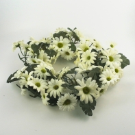 Veniec bielych margarét 30cm