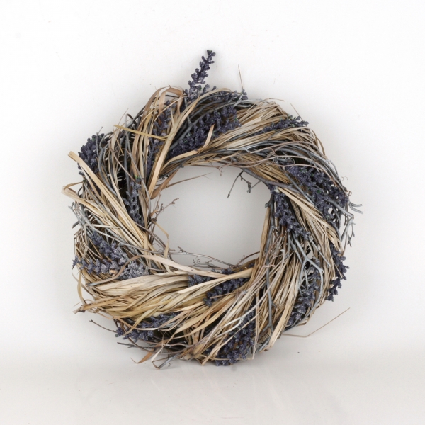 Veniec na dvere levanduľa 33cm