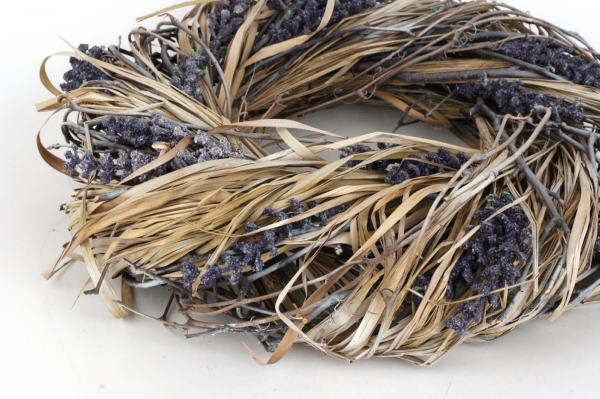 Veniec na dvere levanduľa 33cm