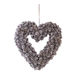 Veniec na dvere srdca 32x33x6cm