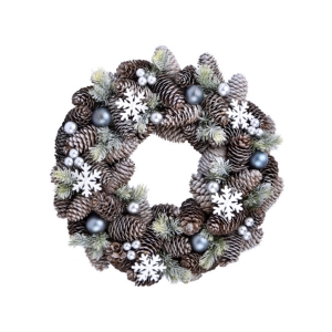 Veniec na dvere vianočný 34x34x8cm